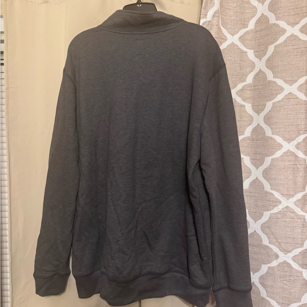 Delta Gray Half Zip Up Sweater - Picture 2 of 2